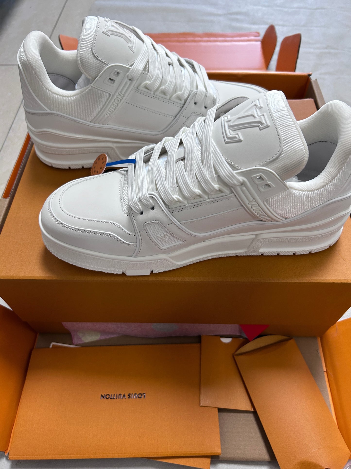 Sneakers LV Trainer Bianche