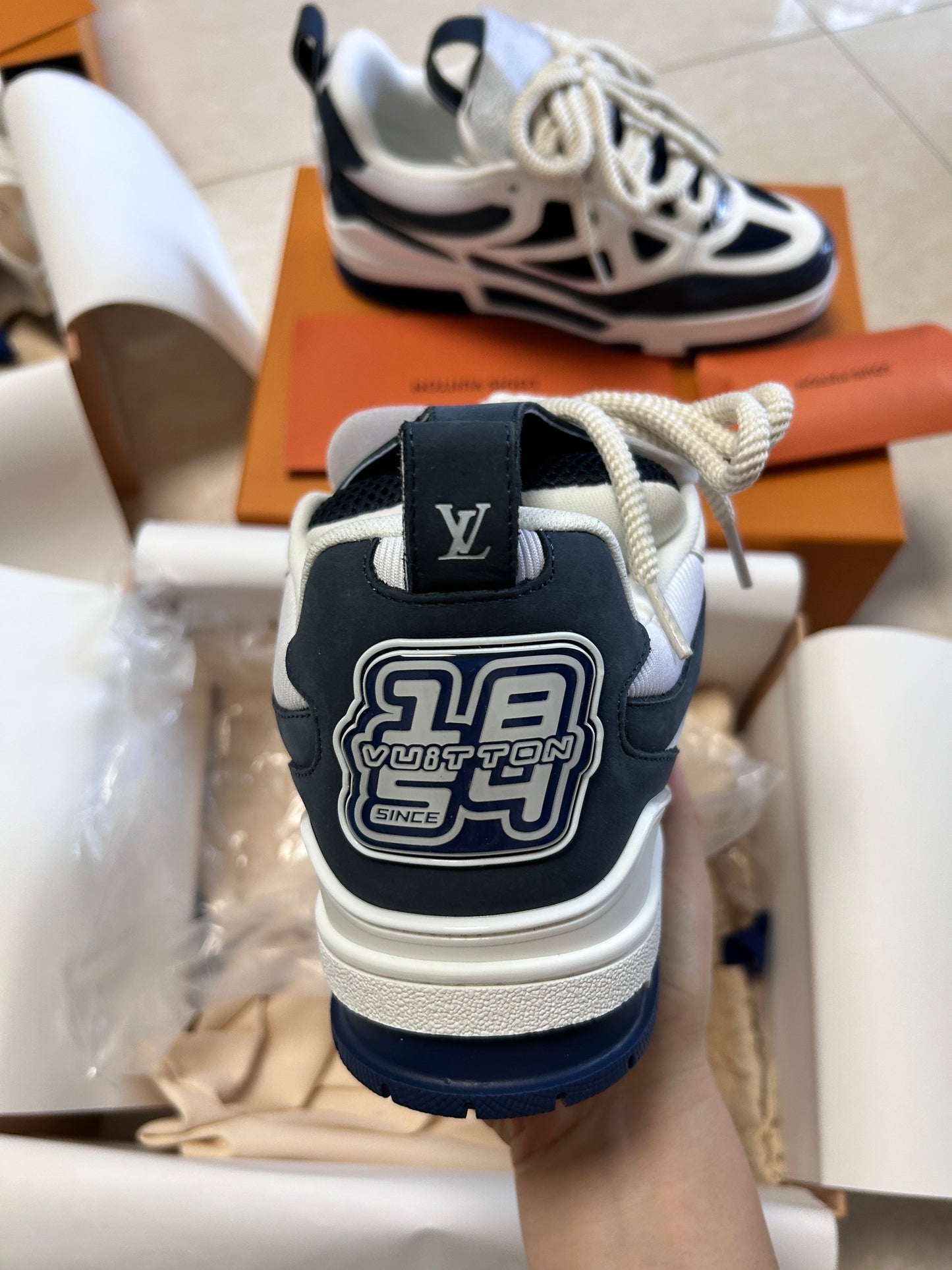 Sneakers LV Skate Blu