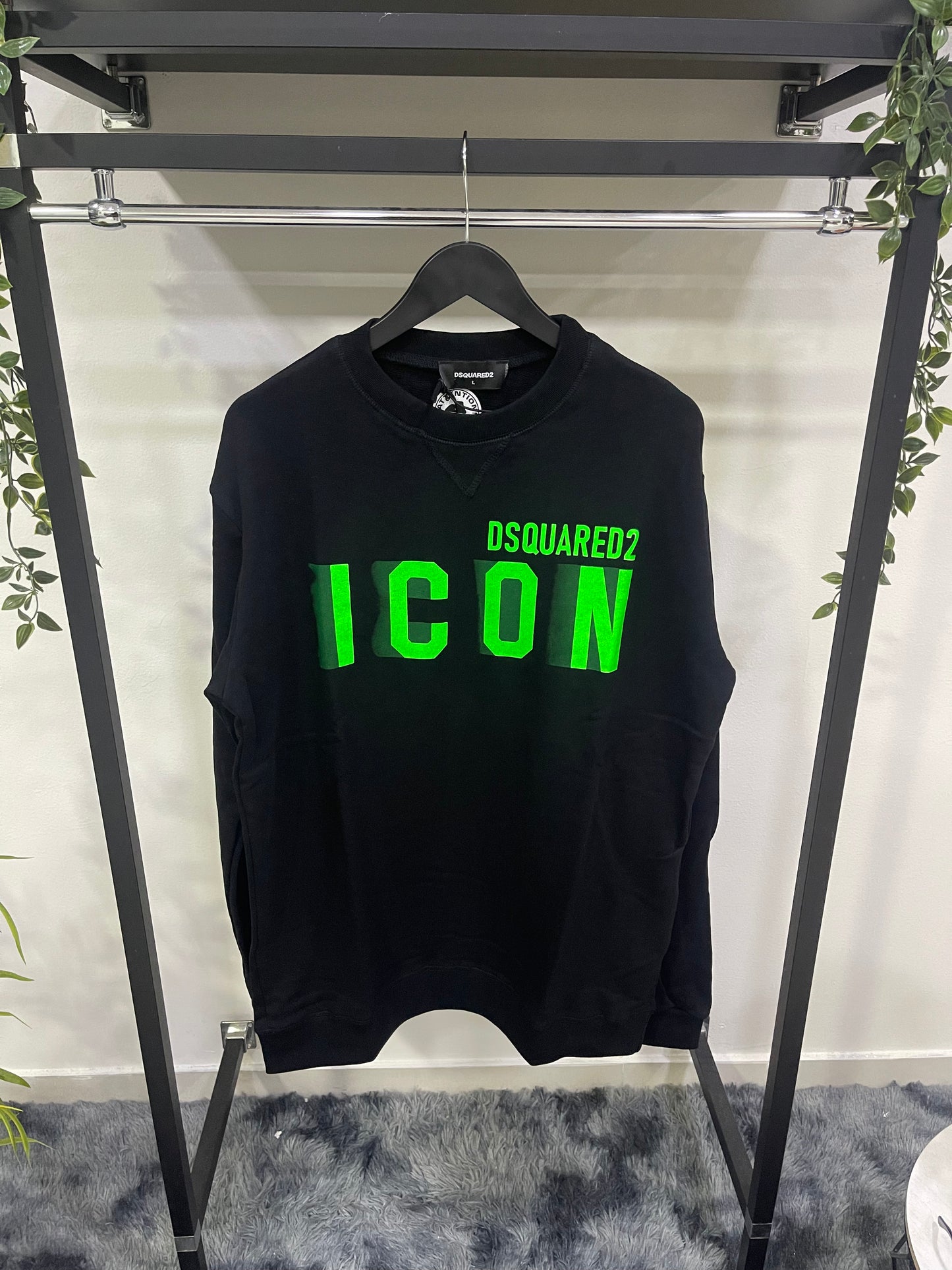 Felpa girocollo Dsquared2 FLUO