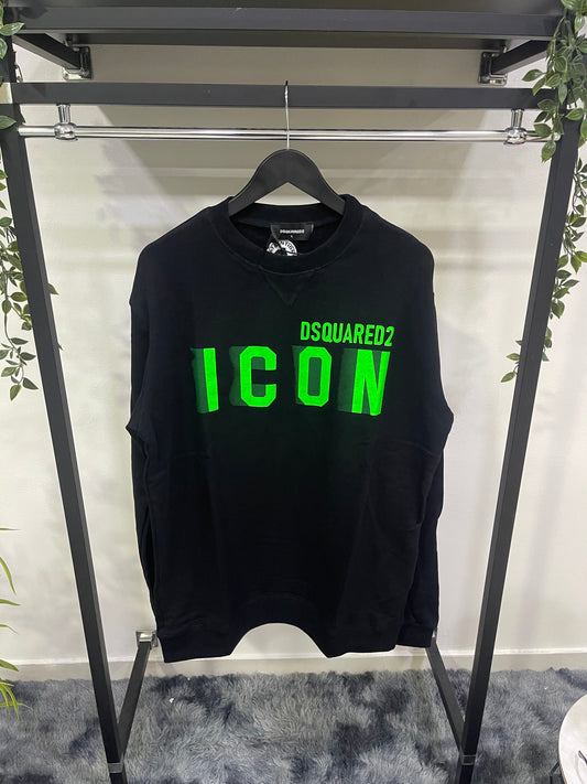 Felpa girocollo Dsquared2 FLUO