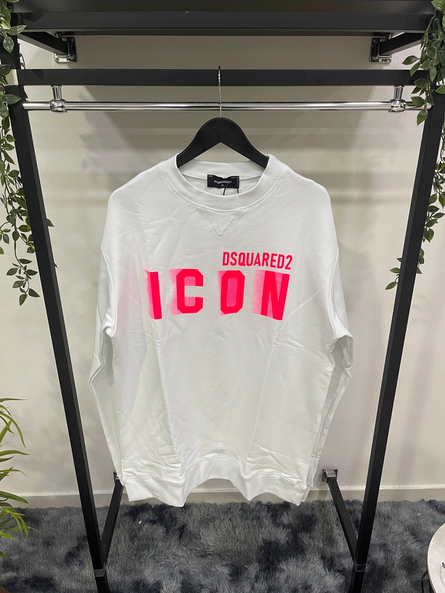 Felpa girocollo Dsquared2 FLUO