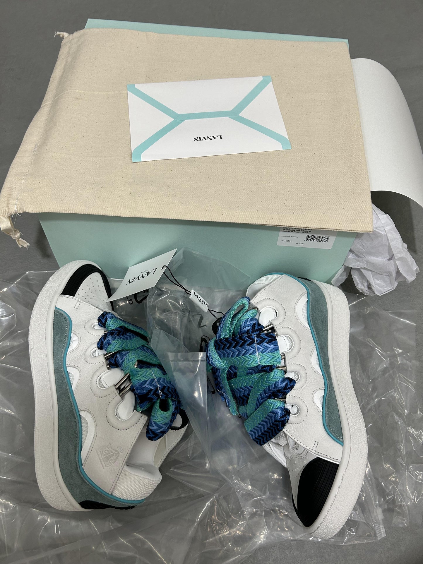 Sneakers LANVIN Bianca/Azzurra