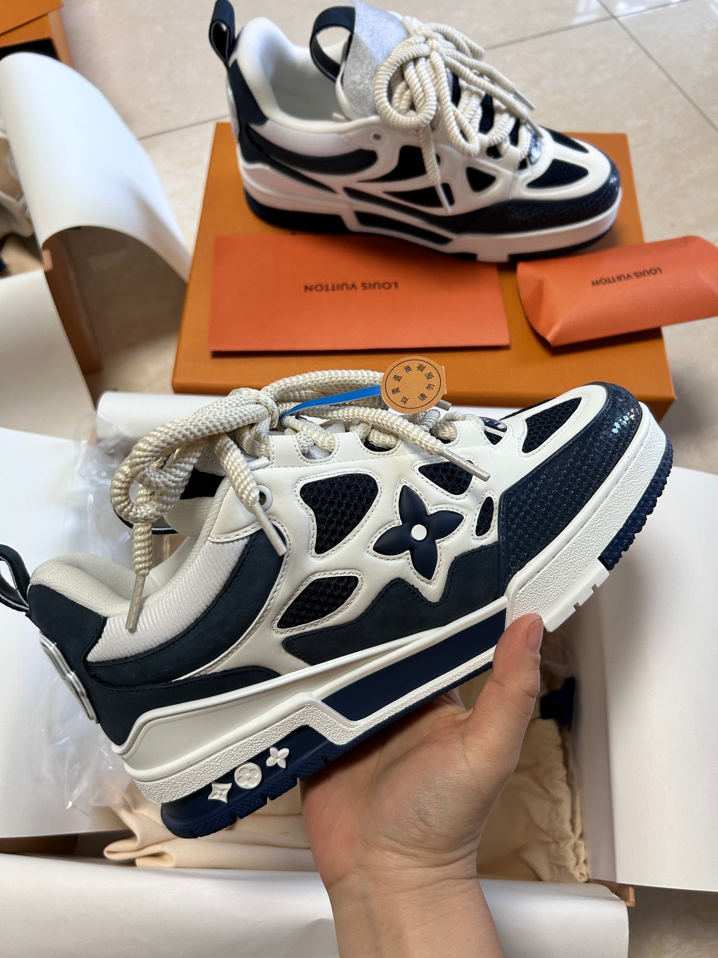 Sneakers LV Skate Blu