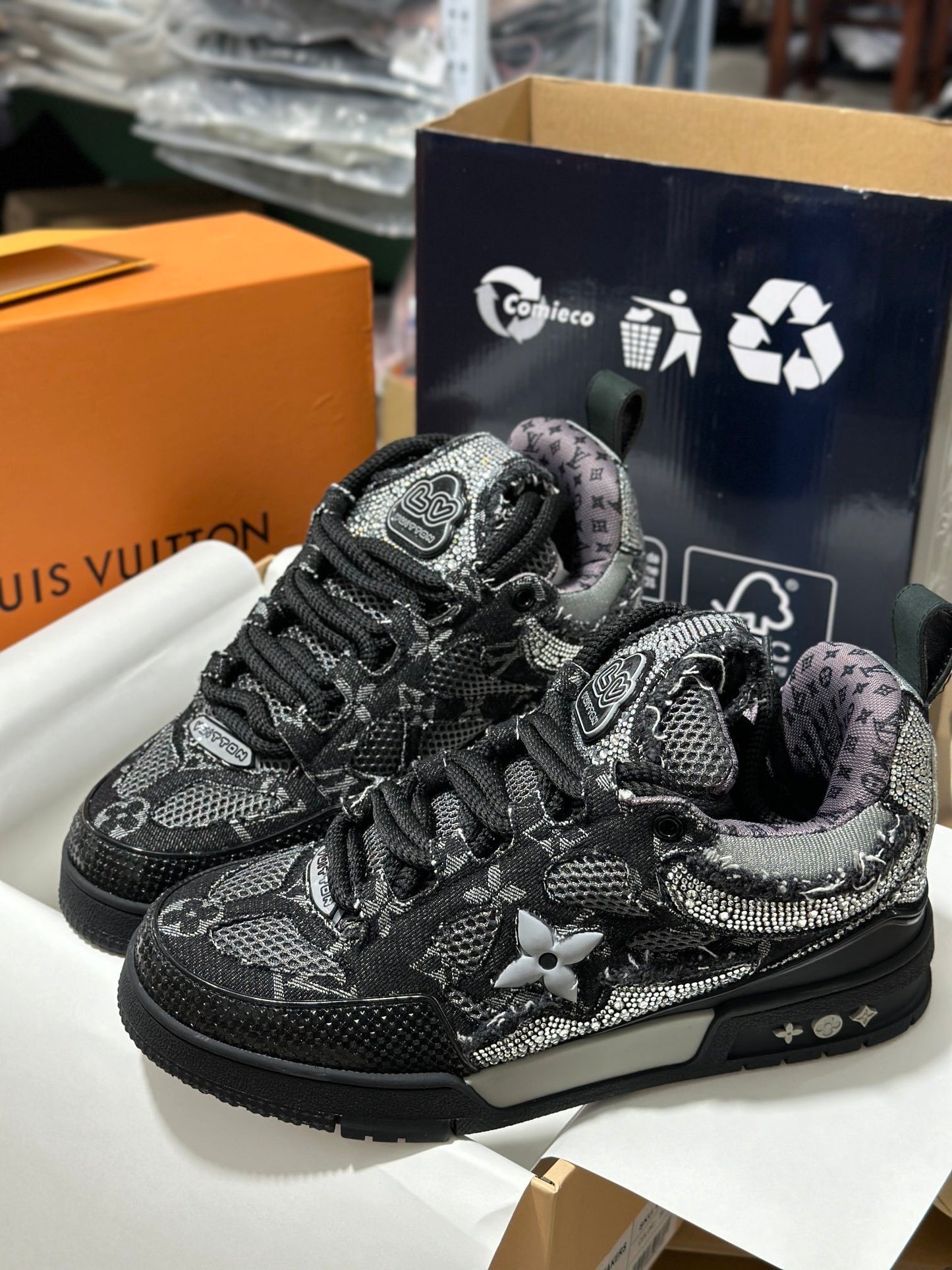 Sneakers LV Skate Swarovski