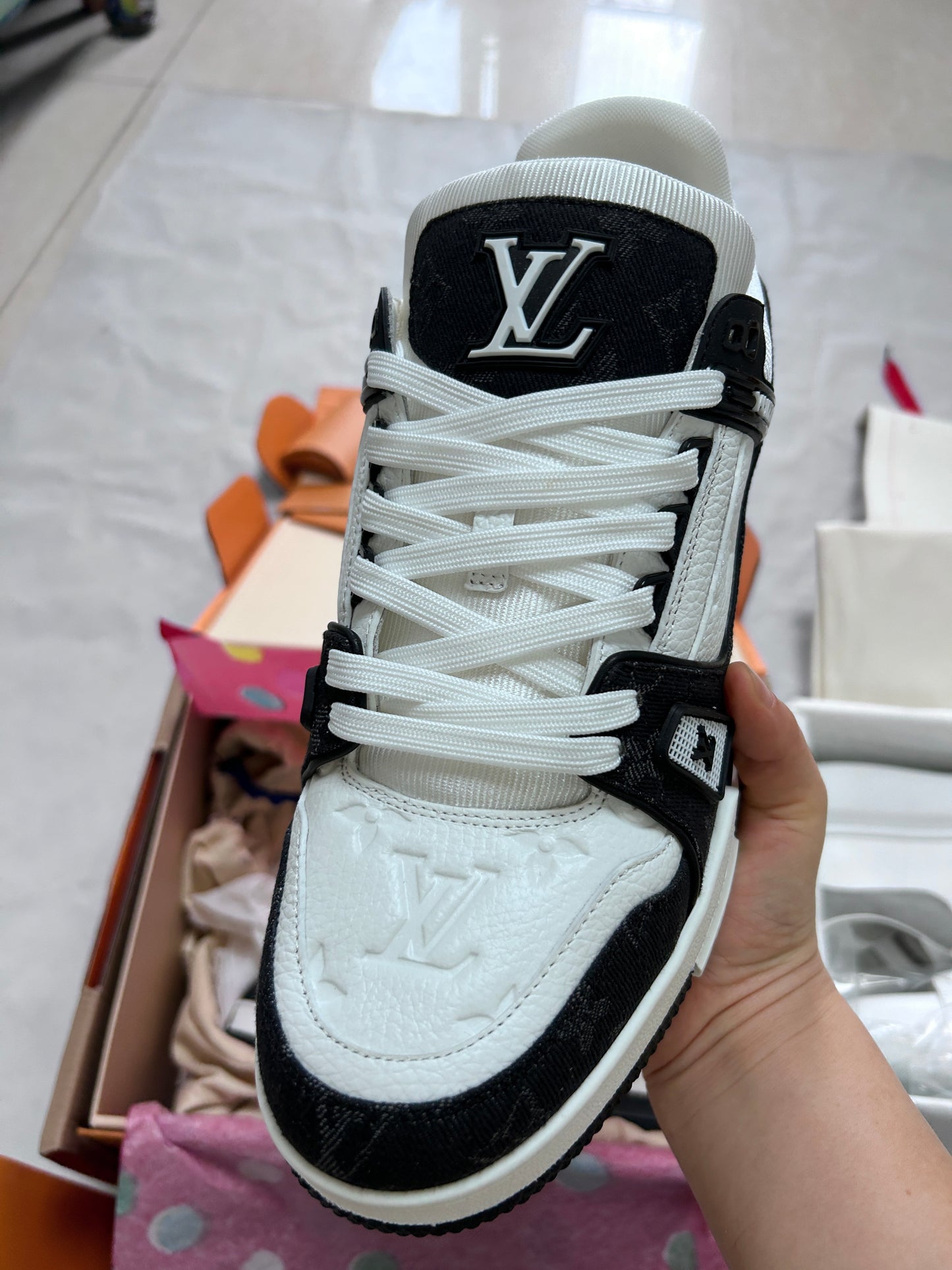 Sneakers LV Trainer Nera/Bianca